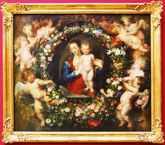 Maria im Blumenkranz